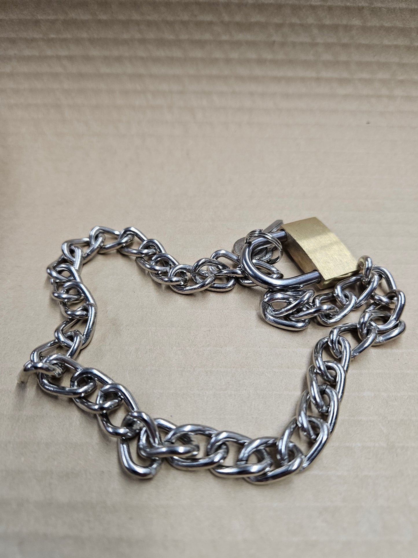 NECKLACE SID VICIOUS CHAIN APE LEATHER