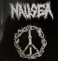 NAUSEA - PEACE SIGN STICKER