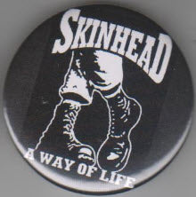 2.25" BIG BUTTON - SKINHEAD THE WAY OF LIFE