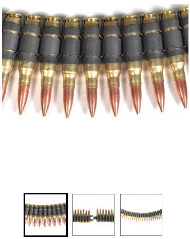 BULLET BELT - M60 FULL BRASS (WITH X/LINK)