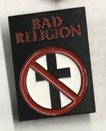 BAD RELIGION - BAD RELIGION WITH CROSSBUSTER ENAMEL PIN