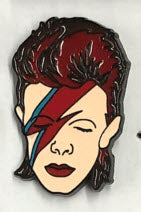 DAVID BOWIE - FACE THUNDER ENAMEL PIN