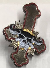 DANZIG - GOD DON'T LIKE IT (CROSS) ENAMEL PIN
