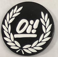 ENAMEL PIN - OI! WITH LEAF