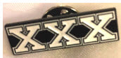 ENAMEL PIN - XXX (STRAIGHT EDGE)