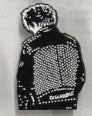 DISCHARGE - JACKET W/ FACE ENAMEL PIN BADGE