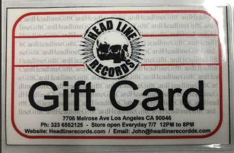 HEADLINE GIFT CERTIFICATE: VALUE $75