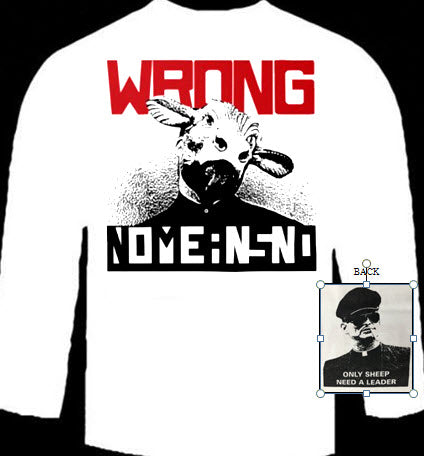 NOMEANSNO - WRONG LONG SLEEVE TEE SHIRT