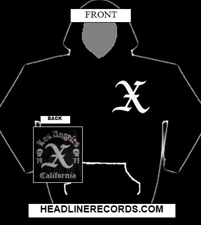 X - LOS ANGELES 1977 HOODIE SWEATSHIRT