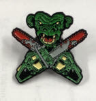 METEORS - CHAINSAWS CUT OUT ENAMEL PIN