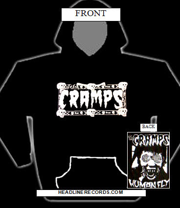 CRAMPS - HUMAN FLY HOODIE SWEATSHIRT