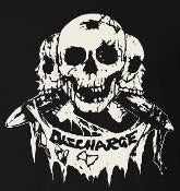 DISCHARGE - 3 SKULLS BACK PATCH