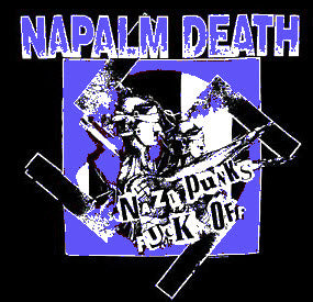 NAPALM DEATH - NAZI PUNK FUCK OFF BACK PATCH