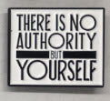 CRASS - THERE IS NO AUTHORITY BUT YOURSELF ENAMEL