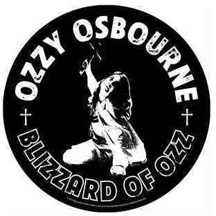 OZZY OSBOURNE - BLIZZARD OF OZZ (CIRCLE ) BACK PATCH