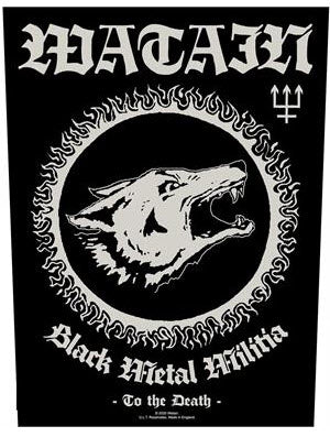 WATAIN - BLACK METAL MILITIA BACK PATCH