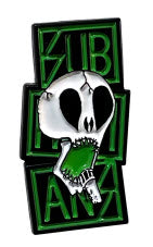 SUBHUMANS - SKULL W/ MICRO COLOR ENAMEL PIN BADGE