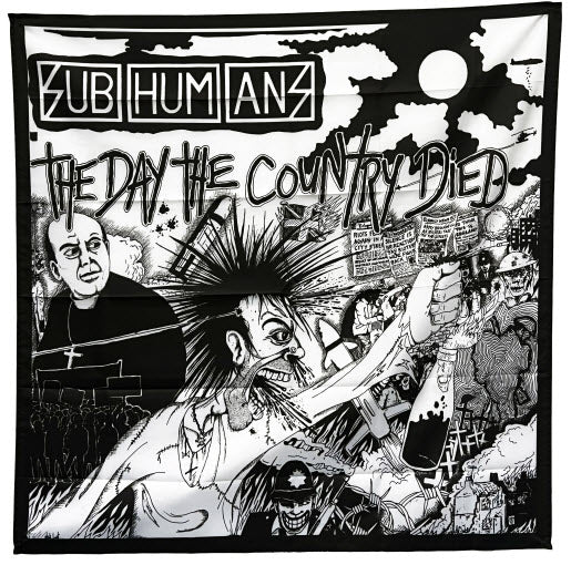 SUBHUMANS - THE DAY THE COUNTRY DIED FABRIC FLAG BANNER