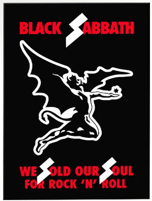 BLACK SABBATH - WE SOLD OUR SOUL FOR RNR POLYESTER POSTER
