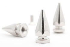 HEX SPIKE MEDIUM 7/8 INCH (10 SPIKES) - FREE SHIPPING