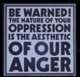 CRASS - BE WARNED BACK PATCH