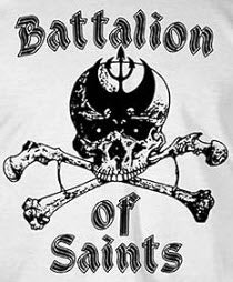 BATTALION OF SAINTS - SKULL 1" BUTTON
