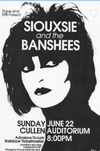 SIOUXSIE & THE BANSHEES - LIVE POSTER