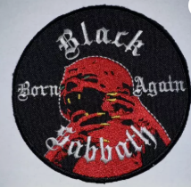 BLACK SABBATH - BORN AGAIN EMBROIDERED PATCH