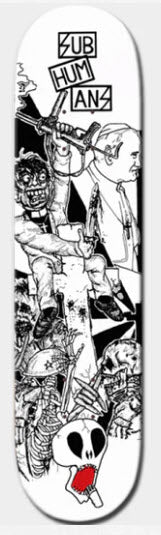 SUBHUMANS - RELIGIOUS WAR SKATEBOARD