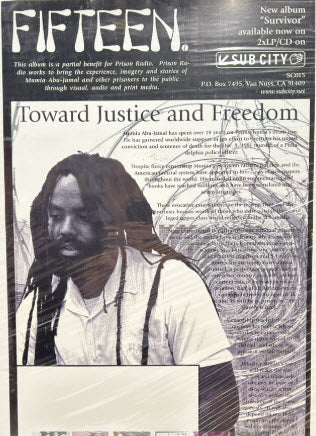 FIFTEEN - TOWARD JUSTICE & FREEDOM PROMO POSTER