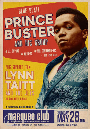 PRINCE BUSTER - MARQUEE CLUB POSTER