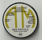 SEX PISTOLS - GOD SAVE THE QUEEN AM ENAMEL PIN