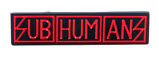 SUBHUMANS - SUBHUMANS RECTANGLE ENAMEL PIN BADGE