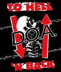 DOA - TO HELL 'N BACK BACK PATCH