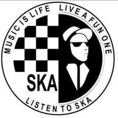 1" BUTTON - MUSIC IS LIFE, LIFE A FUN ONE, LISTEN TO SKA