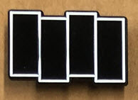 BLACK FLAG - BARS ENAMEL PIN BADGE