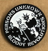 CRASS - PERSONS UNKNOWN ENAMEL PIN