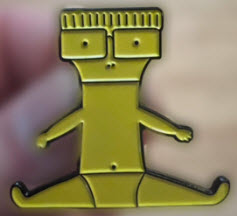 DESCENDENTS - I DON'T WANT TO GROW UP CUT OUT ENAMEL PIN