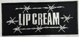 LIP CREAM - BARBED WIRE EMBROIDERED PATCH