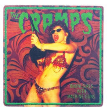 CRAMPS - BIKINI GIRLS WITH MACHINE GUNS EMBROIDERED PATCH
