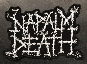 NAPALM DEATH - NAPALM DEATH EMBROIDERED CUT OUT BACK PATCH