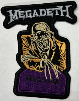 MEGADETH - FOR SALE CUT OUT EMBROIDERED PATCH