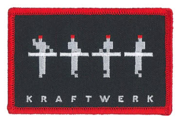 KRAFTWERK - LOGO PIXELS EMBROIDERED PATCH