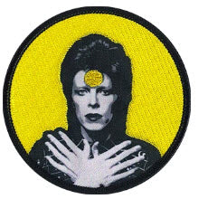 DAVID BOWIE - ZIGGY ROUND EMBROIDERED PATCH