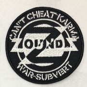 ZOUNDS - CAN'T CHEAT KARMA WAR SUBVERT EMBROIDERED PATCH