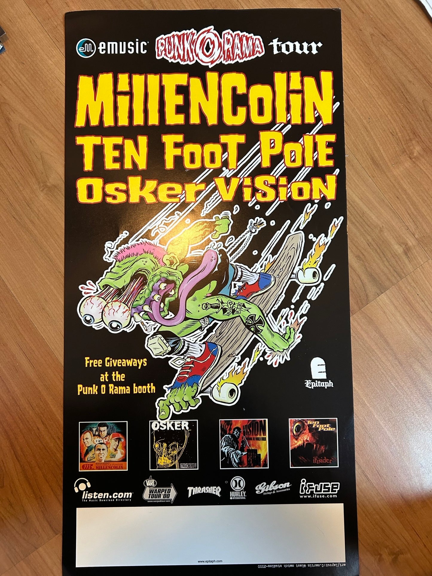 MILLENCOLIN / TEN FOOT POLE / OSKER / VISION POSTER