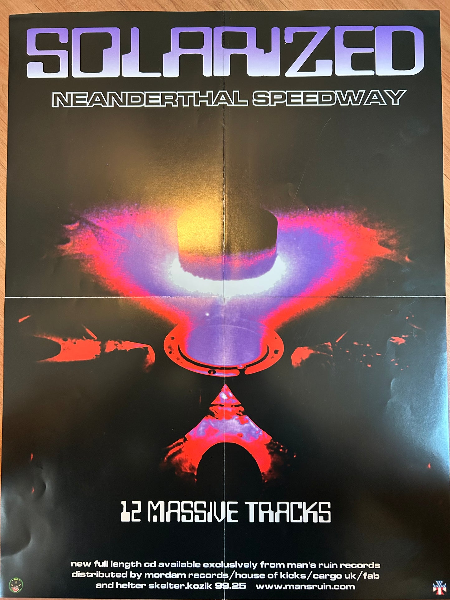 SOLARIZED - NEANDERTHAL SPEEDWAY POSTER