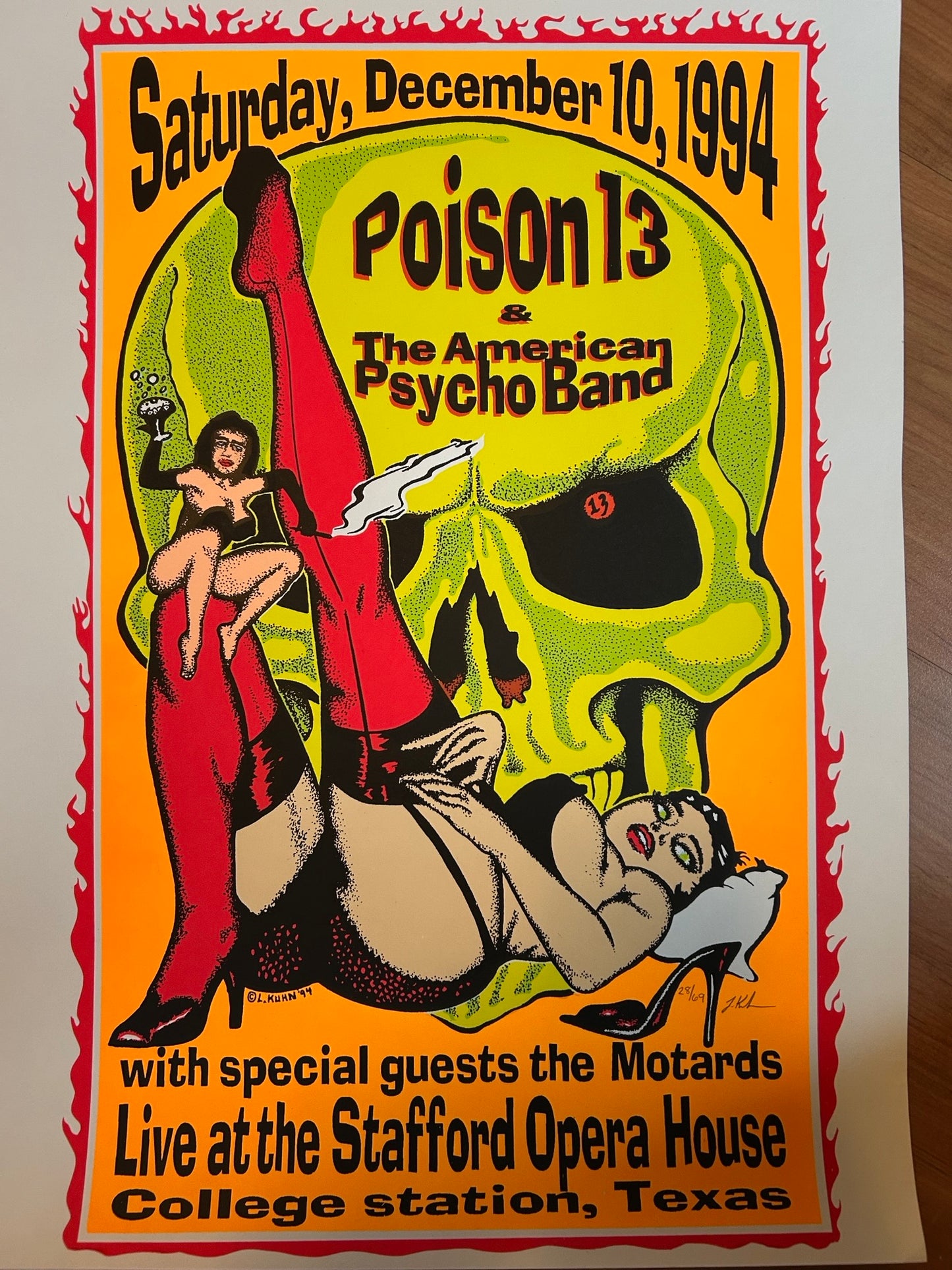 POISON 13 / THE AMERICAN PSYCHO BAND POSTER