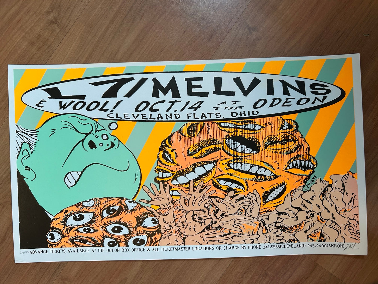 L7 / MELVINS / WOOL POSTER