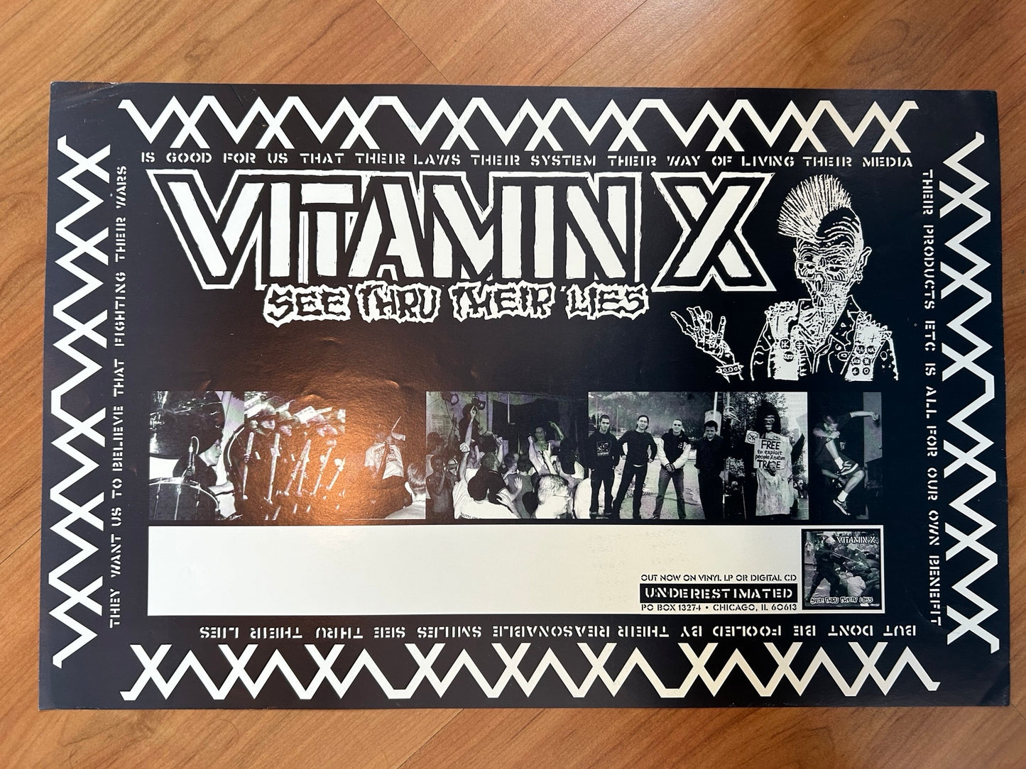 VITAMIN X - SEE THRU THEIR LIES POSTER